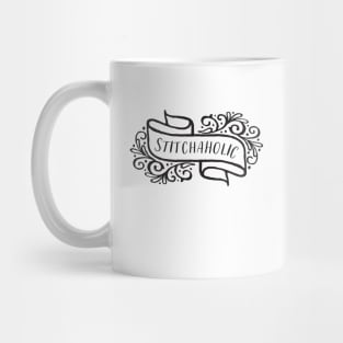 Stitchaholic Black Mug